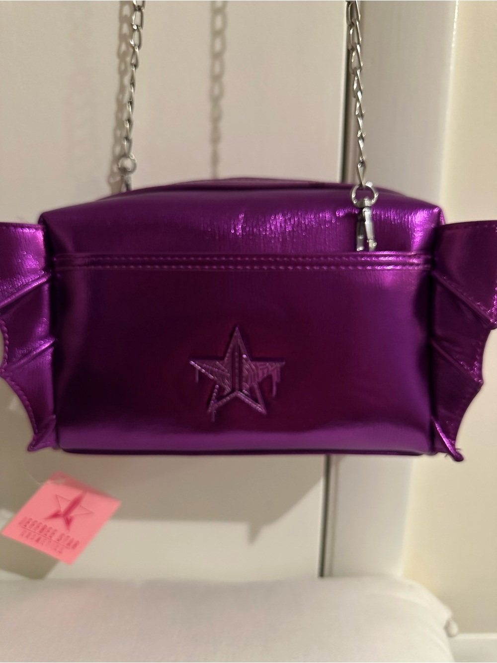 Jeffree Star Metallic Purple Star cosmetic case i